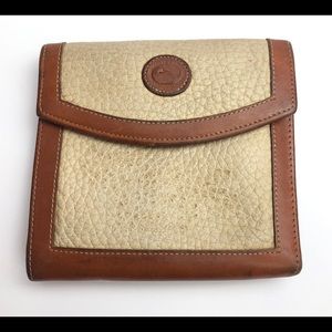 Dooney and Bourke White Pebble Tri-Fold Wallet